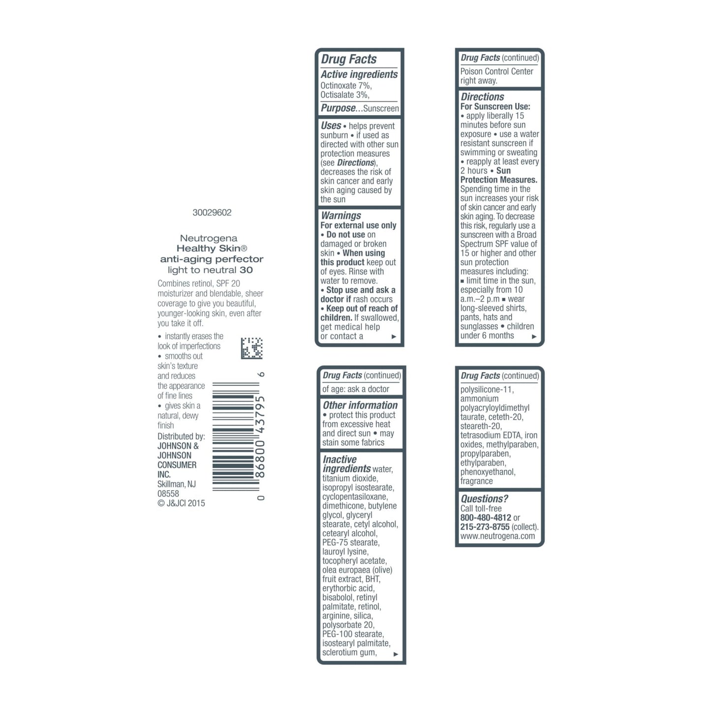 Neutrogena Retinol Treatment & Tinted Facial Moisturizer, Healthy Skin Anti-Aging Perfector - PrimeBioHealth - canada supplements