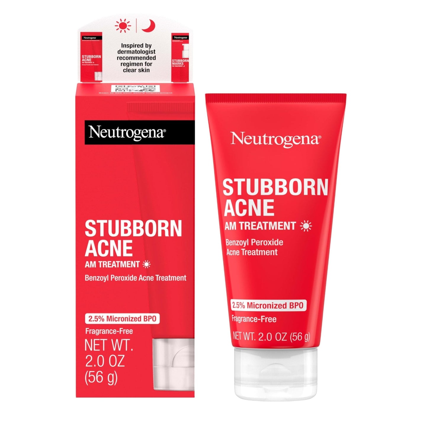 Neutrogena Stubborn Acne AM Face Treatment with 2.5% Micronized Benzoyl Peroxide Acne Medication, Oil-Free Daily Facial Treatment Reduces Size - PrimeBioHealth - canada supplements