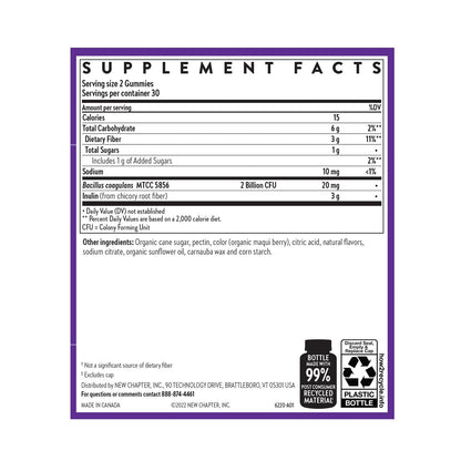 New Chapter Probiotic Gummies for Women and Men, All-Flora (1 Month Supply) – 55% Less Sugar+, Formulated for Holistic Gut Health Support with Probiotics + Prebiotic Fiber - PrimeBioHealth - canada supplements
