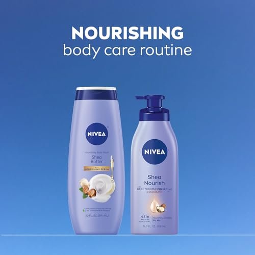 NIVEA Nourishing Shea Butter Body Wash with Nourishing Serum, Moisturizing Body Wash for Women - PrimeBioHealth - canada supplements