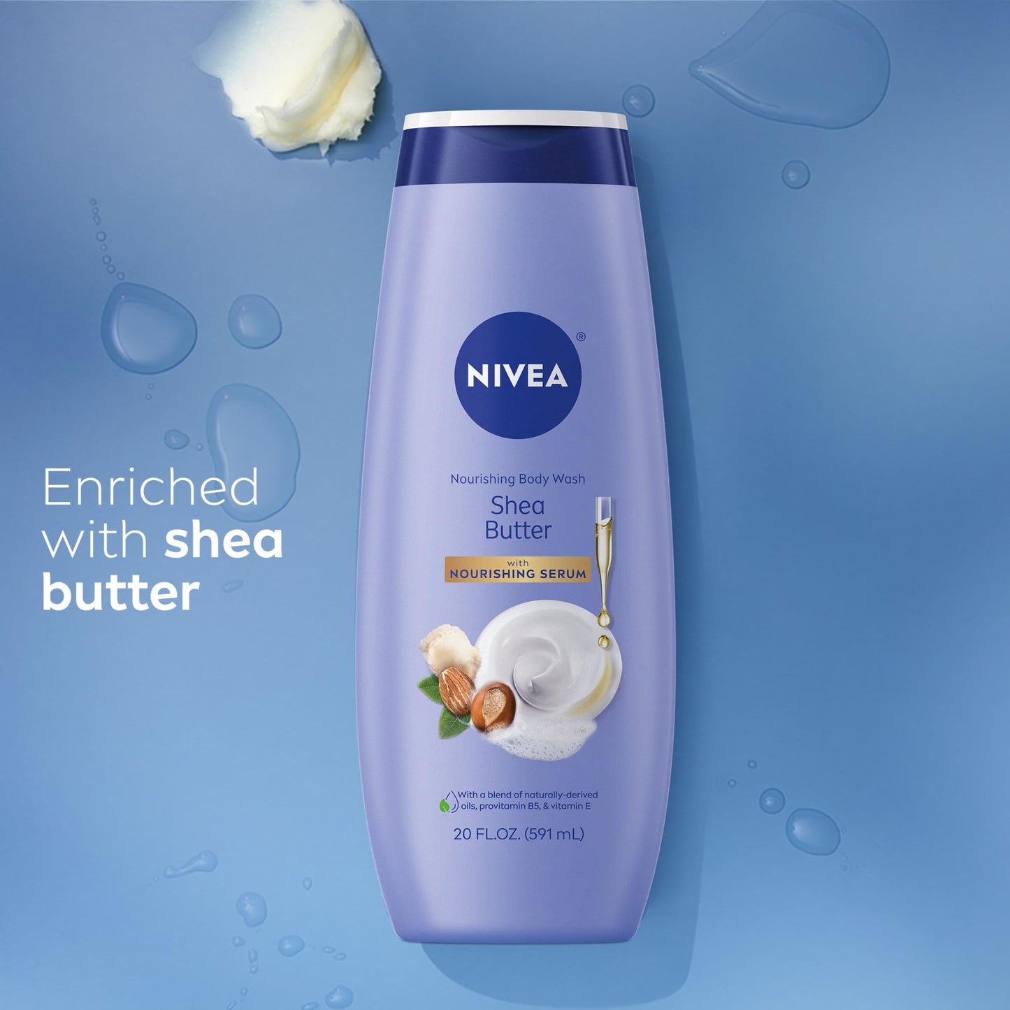 NIVEA Nourishing Shea Butter Body Wash with Nourishing Serum, Moisturizing Body Wash for Women - PrimeBioHealth - canada supplements