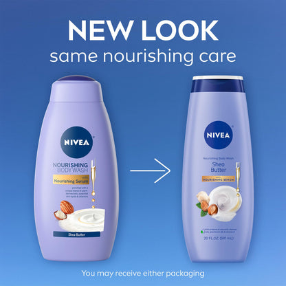 NIVEA Nourishing Shea Butter Body Wash with Nourishing Serum, Moisturizing Body Wash for Women - PrimeBioHealth - canada supplements