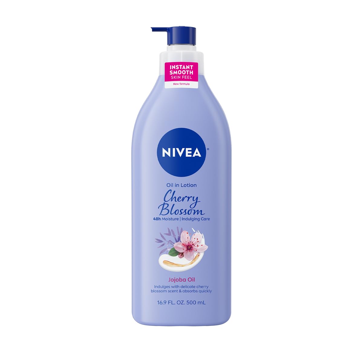 NIVEA Oil Infused Cherry Blossom and Jojoba Oil Body Lotion for Women, Fast-Absorbing and Non-Greasy Cherry Blossom Scented - PrimeBioHealth - canada supplements