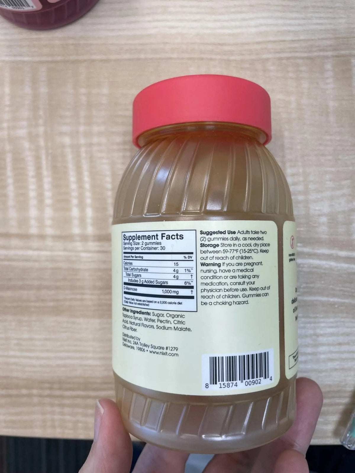 nixit Urinary Tract Health Gummies | 1,000mg D-Mannose | Yuzu & Ginger Flavor | Urinary & Bladder Support Supplement | Aids in Urinary Tract Support | Vegan, Non-GMO & Gluten-Free (60 Gummies) - PrimeBioHealth - canada supplements