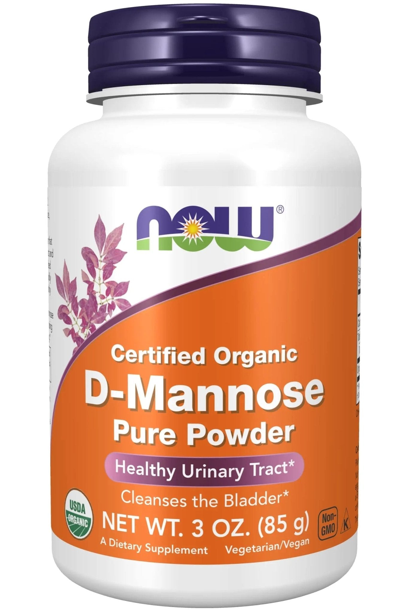 NOW Foods, D-Mannose Pure Powder, 3 oz (85 g) - PrimeBioHealth - canada supplements