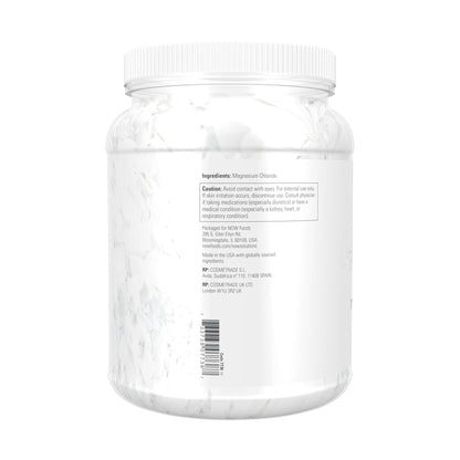 NOW Foods Solutions, Magnesium Flakes, 100% Pure, from the Ancient Zechstein Seabed, Highly Concentrated, 54-Ounce - PrimeBioHealth - canada supplements