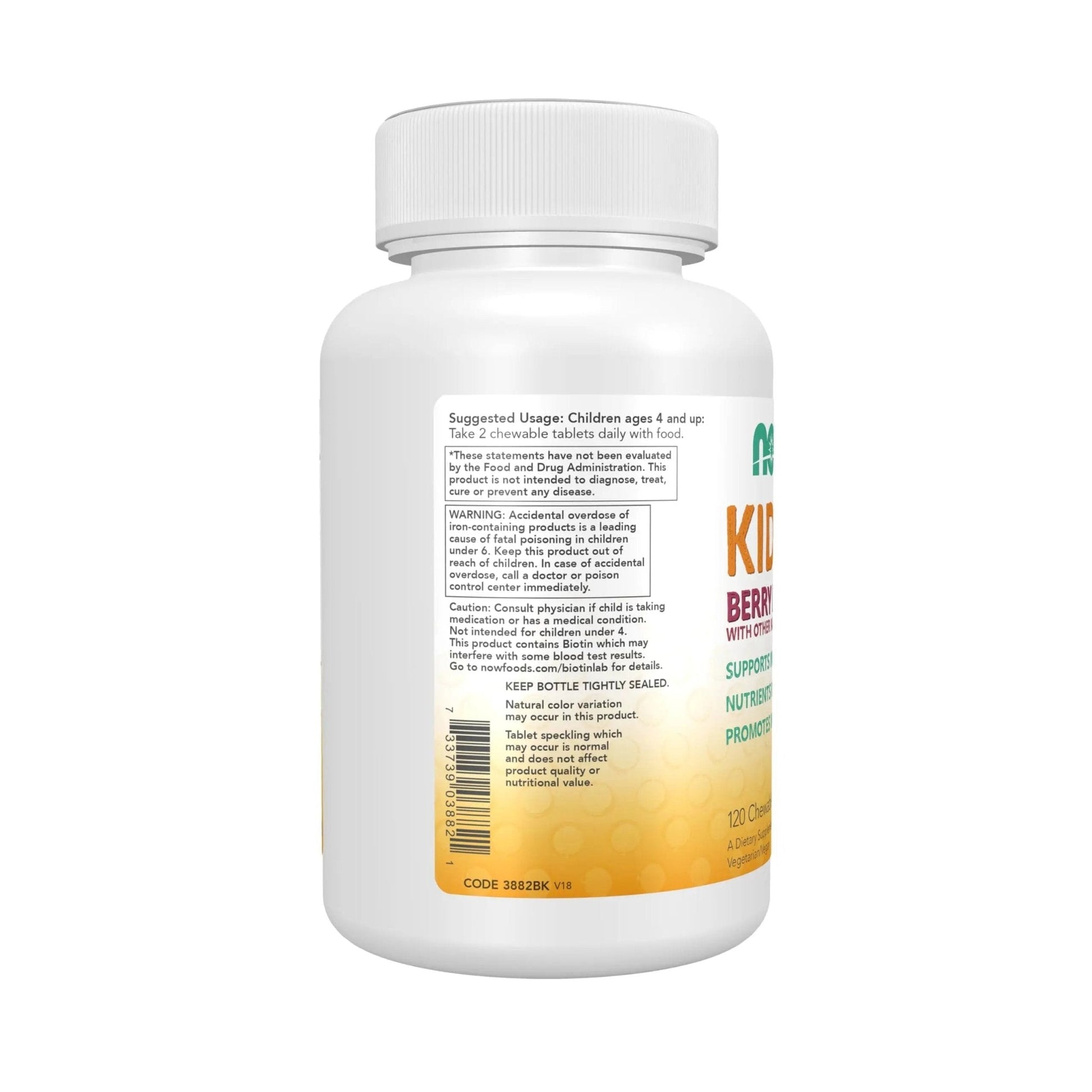 NOW Kids Supplements, Kid Vits Multivitamin, Berry Lemonade Flavor, 120 Chewable Tablets - PrimeBioHealth - canada supplements