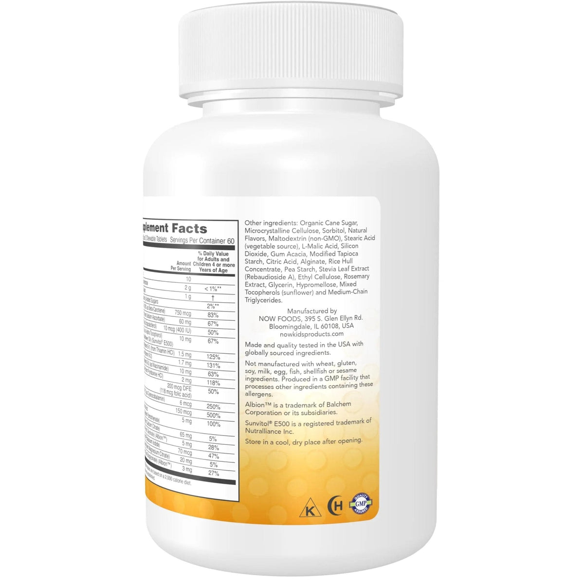 NOW Kids Supplements, Kid Vits Multivitamin, Berry Lemonade Flavor, 120 Chewable Tablets - PrimeBioHealth - canada supplements