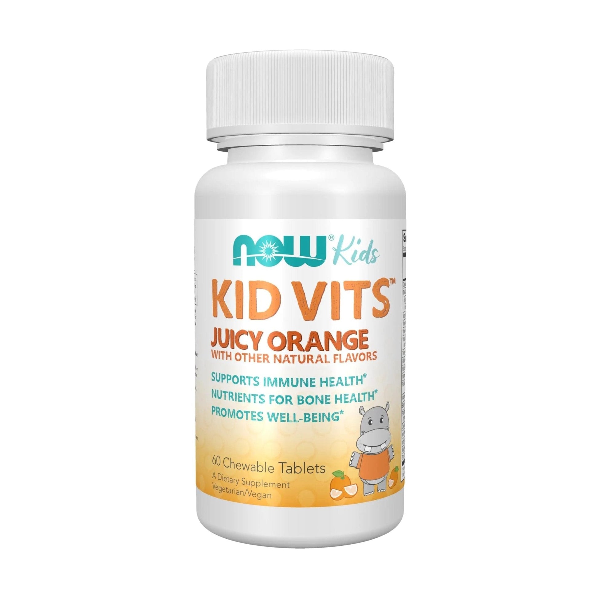 Now Kids Supplements, Kid Vits Multivitamin, Juicy Orange, 60 Chewable Tablets - PrimeBioHealth - canada supplements