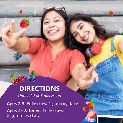 NuBest Tall Gummies for Kids Age 2+ & Teens | Bone Strength, Immunity, Digestive Health with Calcium, Vitamin D3, K2, B Complex, Magnesium, Zinc - PrimeBioHealth - canada supplements