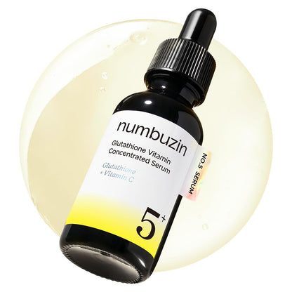numbuzin No.5 Vitamin Concentrated Serum, Dark Spot Care, Glutathione & Vitamin Serum, Korean Skincare, Tranexamic Acid 4%, Niacinamide 5% - PrimeBioHealth - canada supplements
