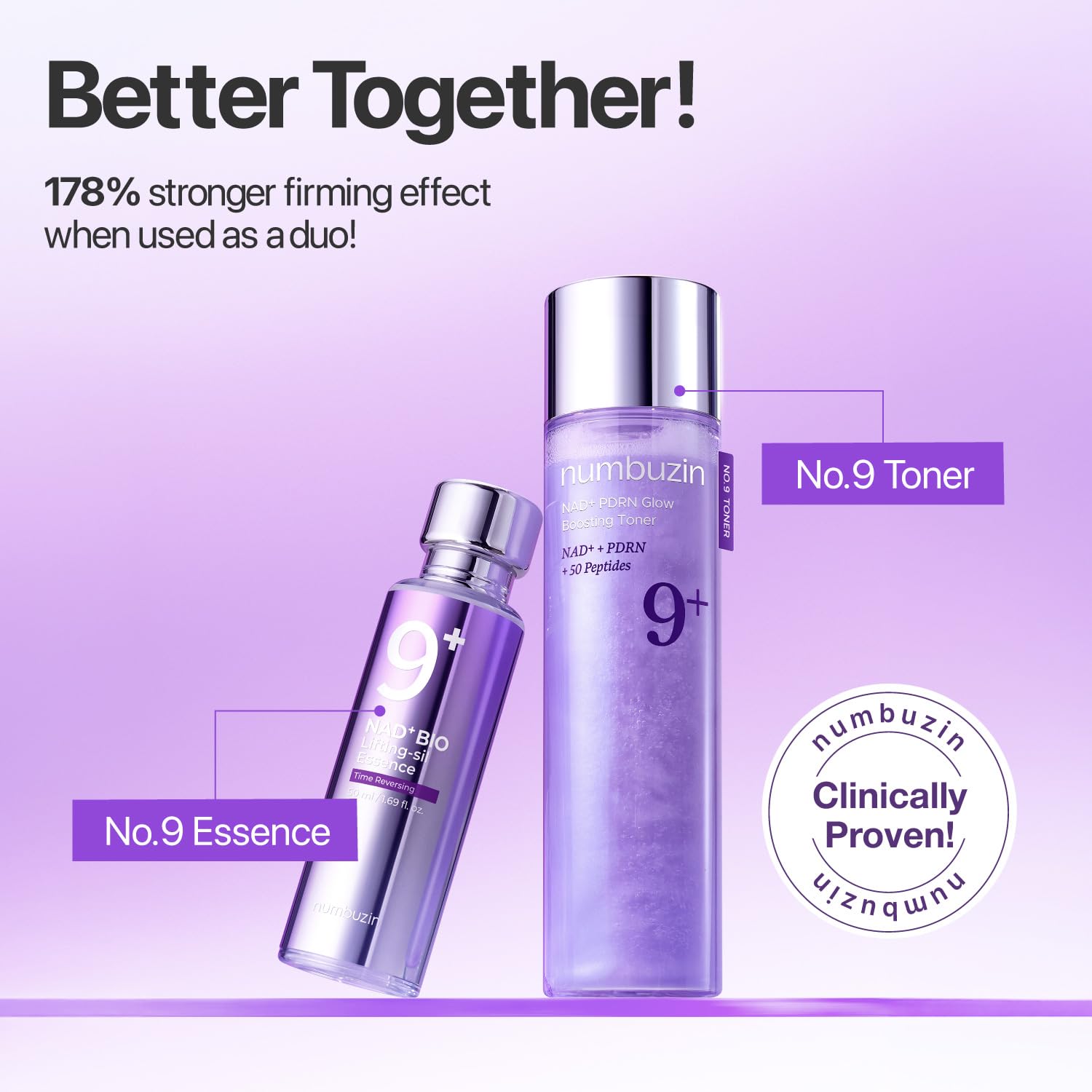 numbuzin No.9 NAD+ Salmon PDRN Glow Boosting Toner, Hydrating & Firming Toner for Wrinkles, Fine Lines & Dull Skin - PrimeBioHealth - canada supplements