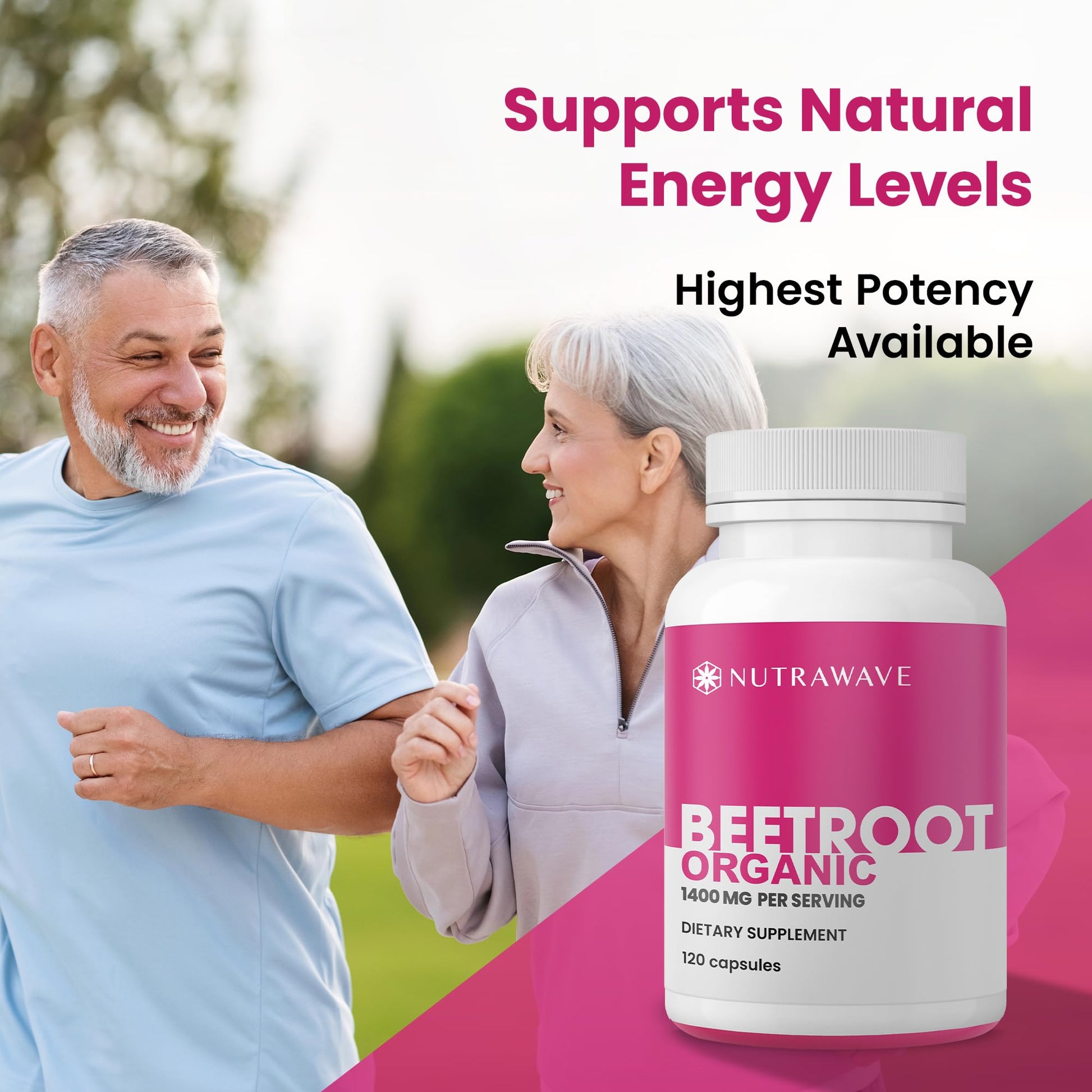 Nutra Wave 1400mg Organic Beet Root Capsules Per Serving – Nitric Oxide Booster for Men – Supports Blood Pressure, Energy, Circulation & Heart Health – Non-GMO, Vegan – 120 Capsules / 60 Day Supply - PrimeBioHealth - canada supplements
