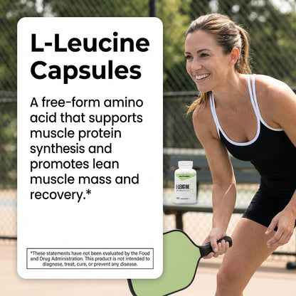 NutraBio L-Leucine Supplement - Optimal Amino Acid for Muscle Growth & Recovery - Naturally Fermented Free Form Leucine Amino Acids Supplement- Vegan, Non-GMO, Gluten Free - 400mg, 180 Capsules - PrimeBioHealth - canada supplements