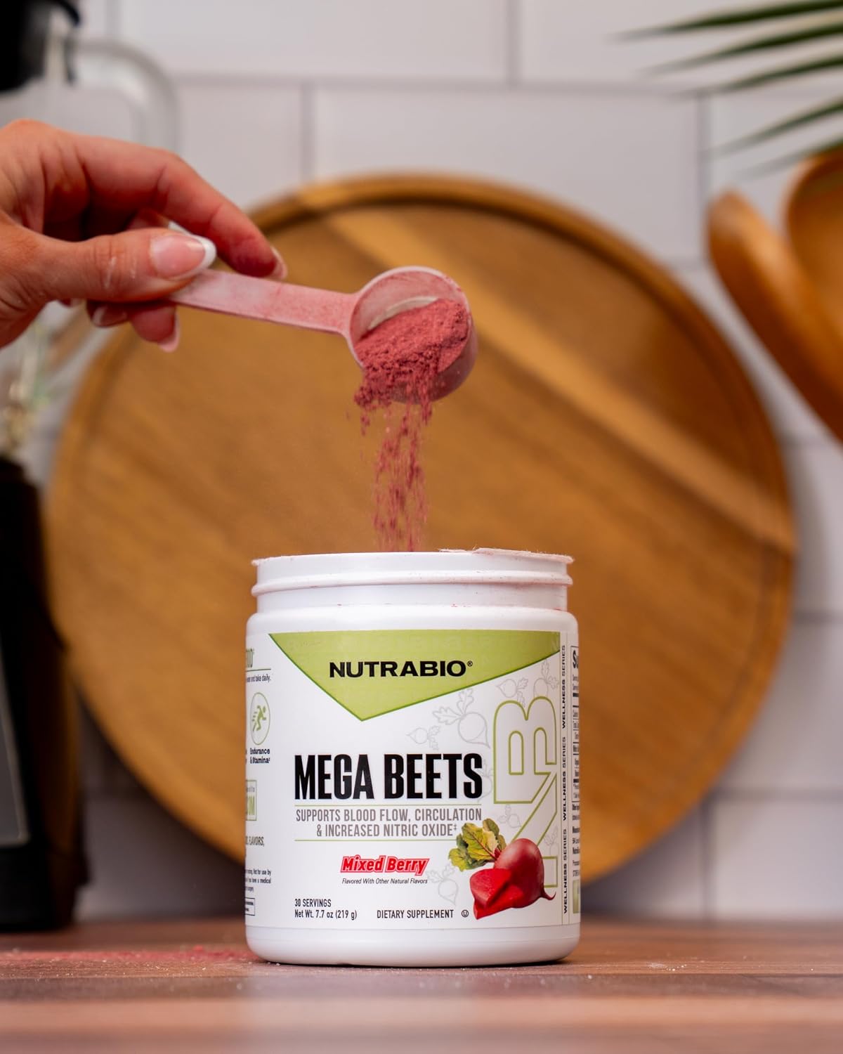 NutraBio Mega Beets Organic Beet Root Powder Nitric Oxide Superfood, NO3-T Nitrates and Antioxidants - Supports Performance, Circulation, Blood Flow, Overall Health - 30 Servings - PrimeBioHealth - canada supplements