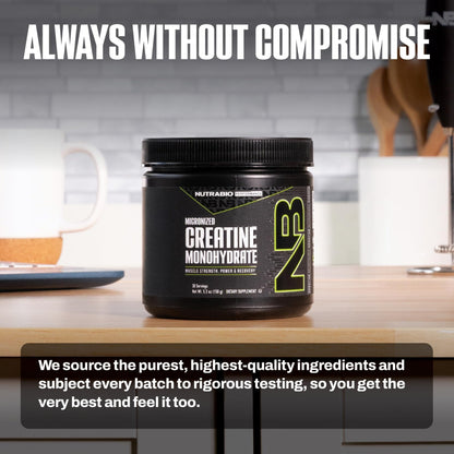 NutraBio Pure Micronized Creatine Monohydrate Powder Supplement, Unflavored, (150 g) - Supports Bulk Muscle Energy, Recovery, and Strength - HPLC Tested Creatine Powder Supplement for Men and Women - PrimeBioHealth - canada supplements