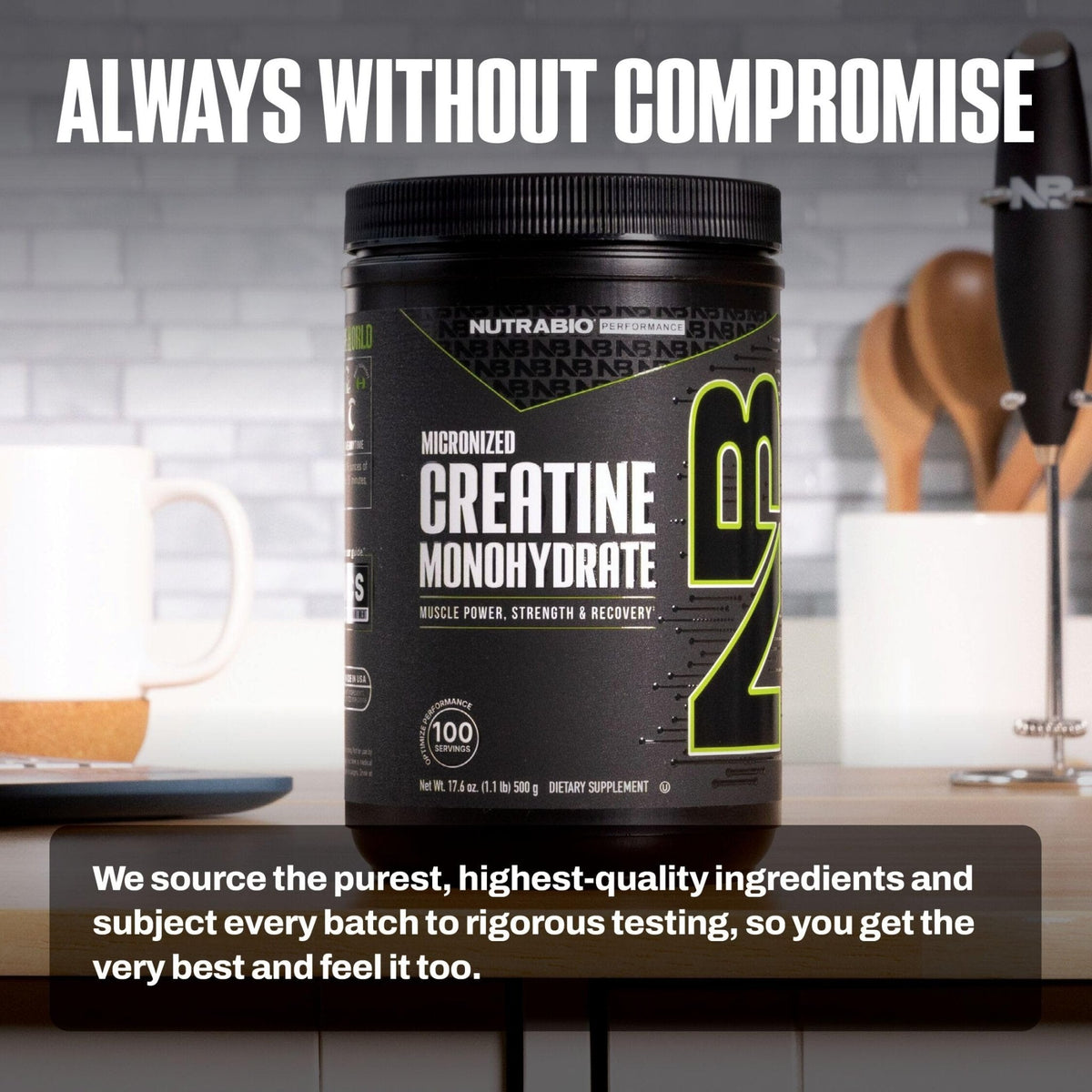 NutraBio Pure Micronized Creatine Monohydrate Powder Supplement, Unflavored, (300 g) - Supports Bulk Muscle Energy, Recovery, and Strength - HPLC Tested Creatine Powder Supplement for Men and Women - PrimeBioHealth - canada supplements