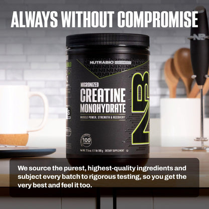NutraBio Pure Micronized Creatine Monohydrate Powder Supplement, Unflavored, (300 g) - Supports Bulk Muscle Energy, Recovery, and Strength - HPLC Tested Creatine Powder Supplement for Men and Women - PrimeBioHealth - canada supplements