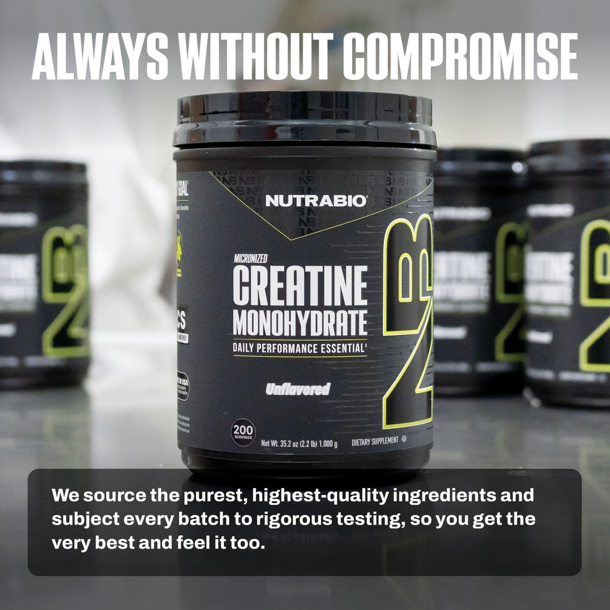 NutraBio Pure Micronized Creatine Monohydrate Powder Supplement, Unflavored, (300 g) - Supports Bulk Muscle Energy, Recovery, and Strength - HPLC Tested Creatine Powder Supplement for Men and Women - PrimeBioHealth - canada supplements