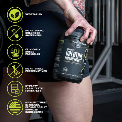 NutraBio Pure Micronized Creatine Monohydrate Powder Supplement, Unflavored, (300 g) - Supports Bulk Muscle Energy, Recovery, and Strength - HPLC Tested Creatine Powder Supplement for Men and Women - PrimeBioHealth - canada supplements