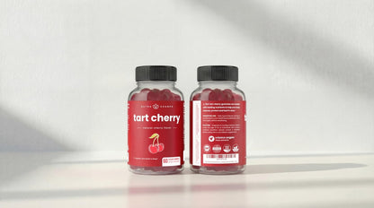 NutraChamps Tart Cherry Gummies - Tart Cherry Extract with Celery Seed - 60 Vegan Gummies (2-Pack) - PrimeBioHealth - canada supplements