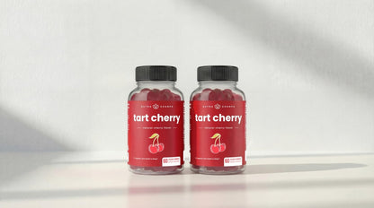 NutraChamps Tart Cherry Gummies - Tart Cherry Extract with Celery Seed - 60 Vegan Gummies (2-Pack) - PrimeBioHealth - canada supplements