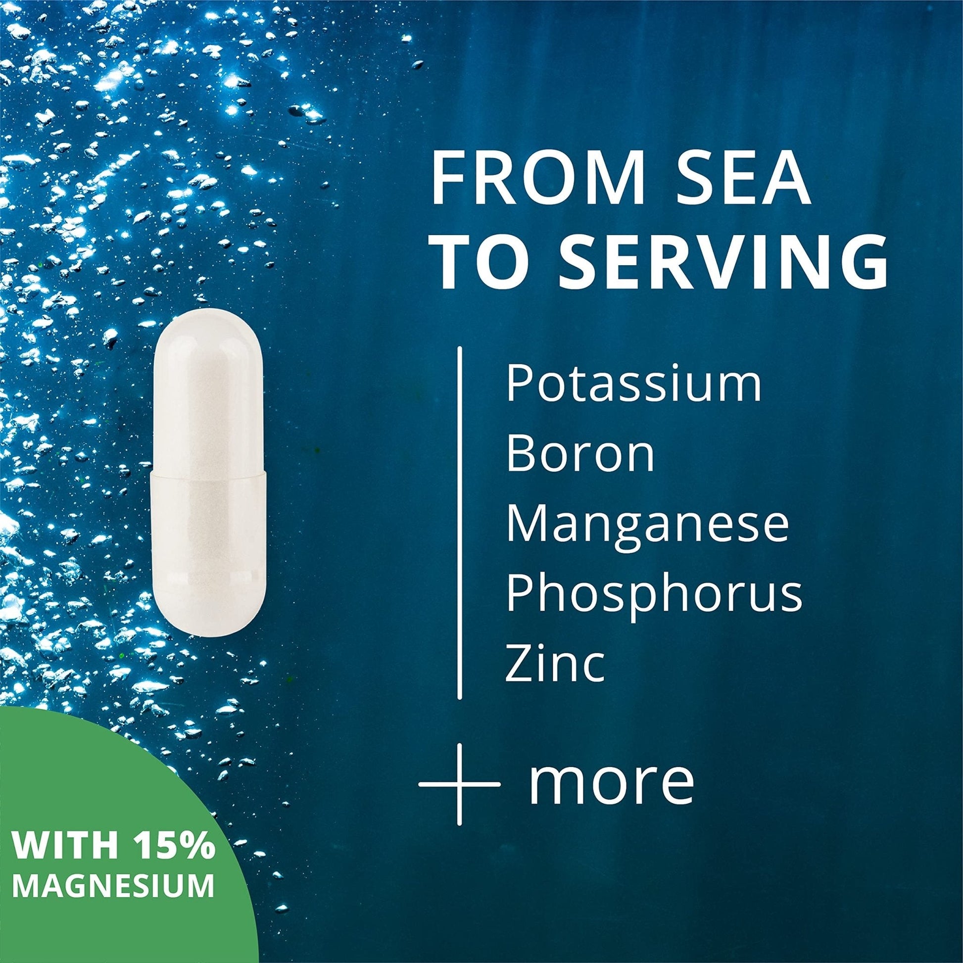 NutraMedix Deep Ocean Trace Minerals 1,000mg - Mineral & Energy Supplements - Magnesium, Zinc, Potassium, Boron, Phosphorus & Manganese - PrimeBioHealth - canada supplements