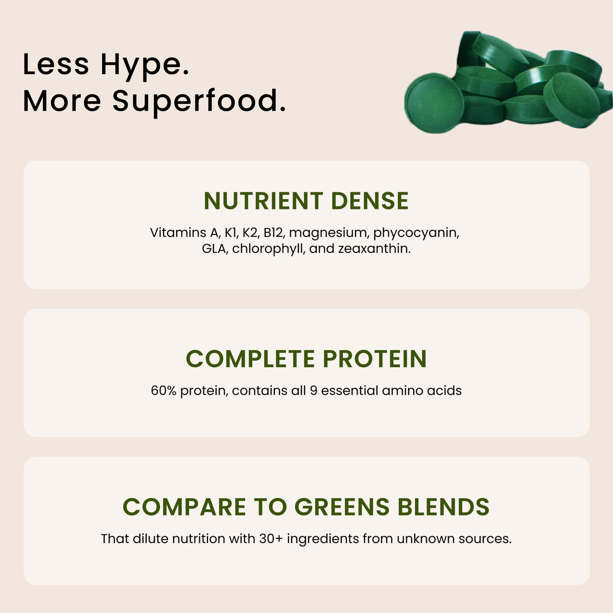 Nutrex Hawaii Pure Hawaiian Spirulina – Vegan Superfood, 500 mg Tablets, Farm Grown in Kona, Non-GMO - PrimeBioHealth - canada supplements