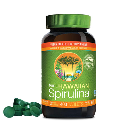 Nutrex Hawaii Pure Hawaiian Spirulina – Vegan Superfood, 500 mg Tablets, Farm Grown in Kona, Non-GMO - PrimeBioHealth - canada supplements