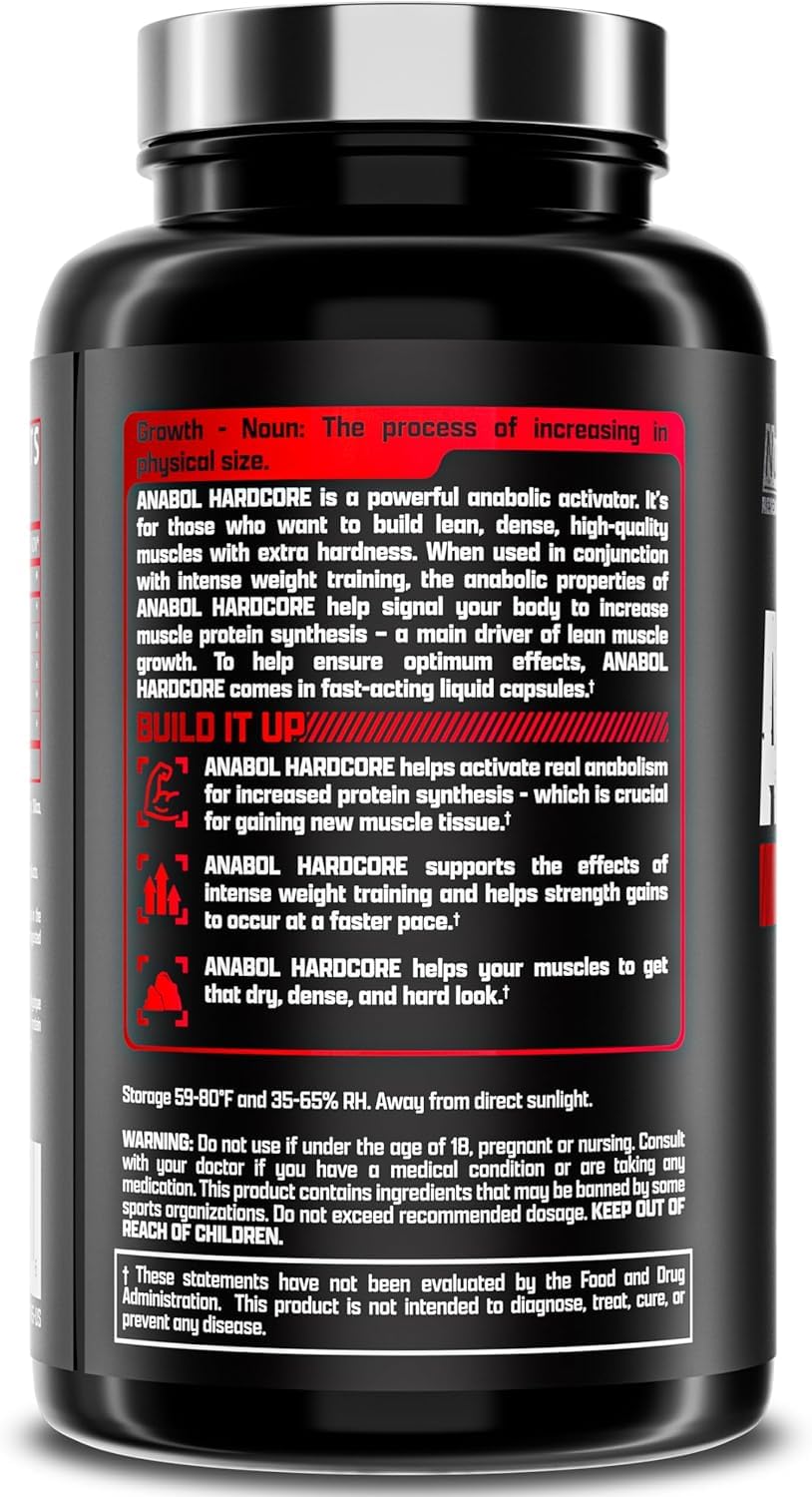 Nutrex Research Anabol Hardcore Anabolic Activator, Muscle Builder and Hardening Agent, 60 Pills - PrimeBioHealth - canada supplements
