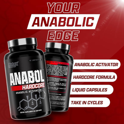 Nutrex Research Anabol Hardcore Anabolic Activator, Muscle Builder and Hardening Agent, 60 Pills - PrimeBioHealth - canada supplements