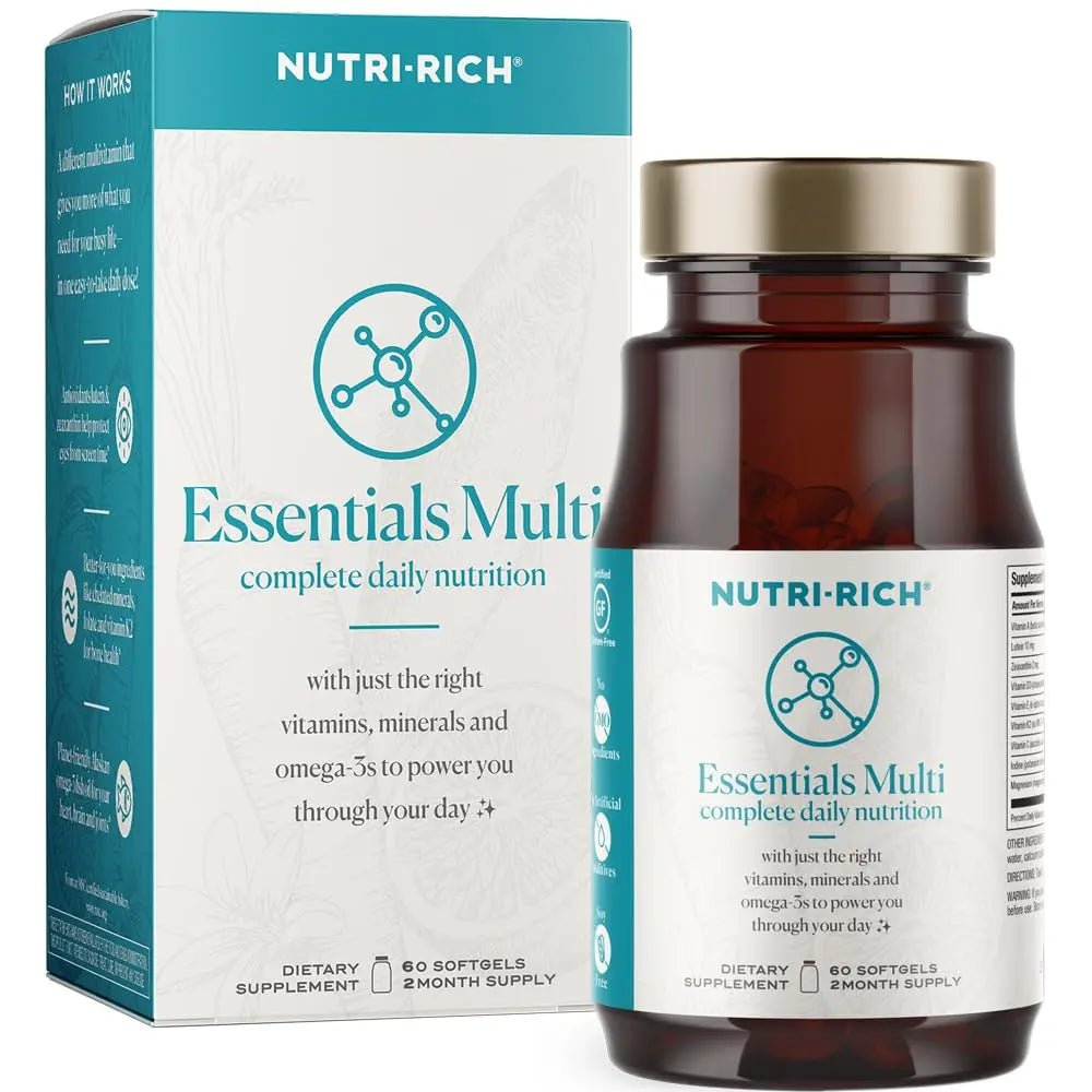 Nutri-Rich Essentials Multi | Multivitamin Supplement with Fish Oil Omega-3 for Men and Women, Supports Energy, Immune Health - PrimeBioHealth - canada supplements