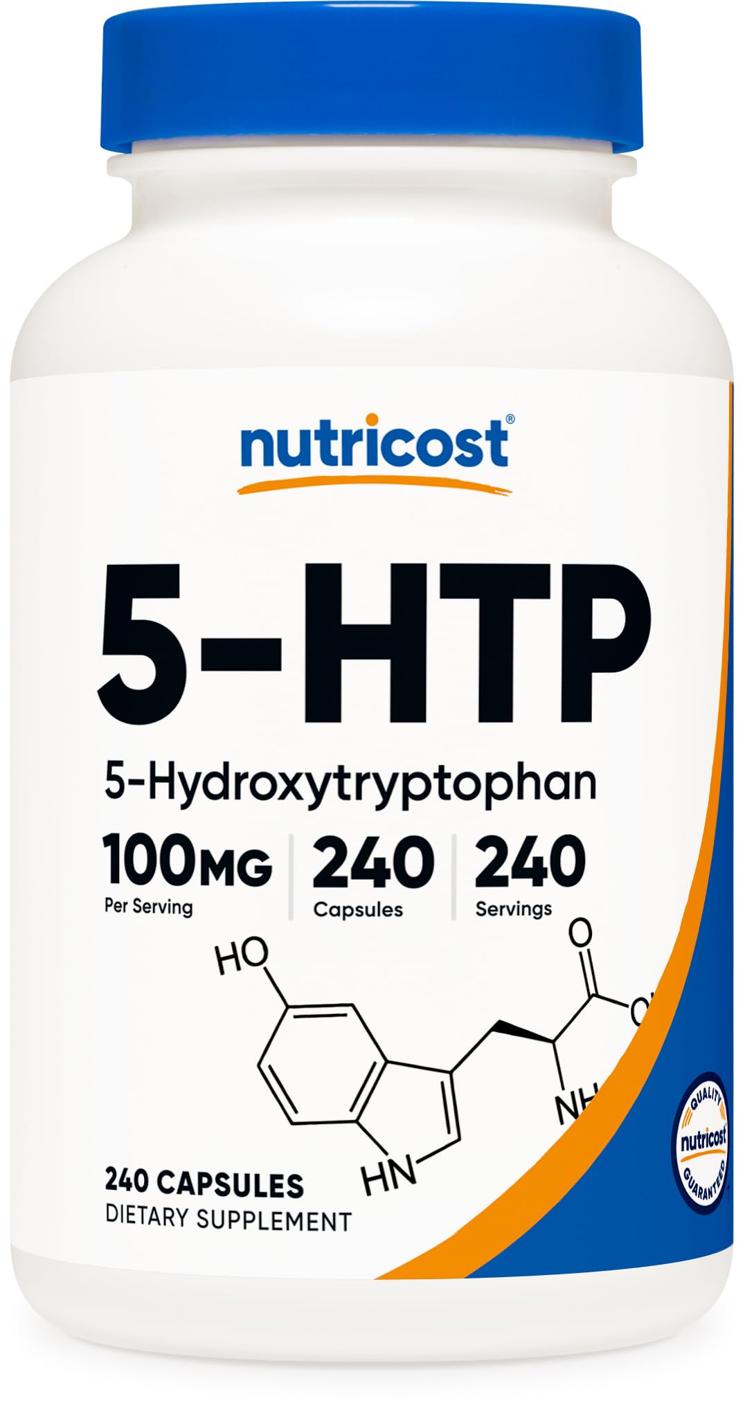 Nutricost 5-HTP 100mg, 240 Vegetarian Capsules (5-Hydroxytryptophan) - Non-GMO & Gluten Free - PrimeBioHealth - canada supplements