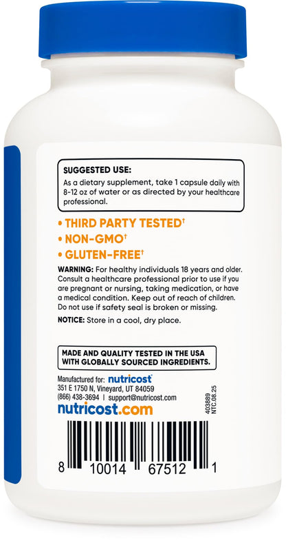 Nutricost 5-HTP 100mg, 240 Vegetarian Capsules (5-Hydroxytryptophan) - Non-GMO & Gluten Free - PrimeBioHealth - canada supplements