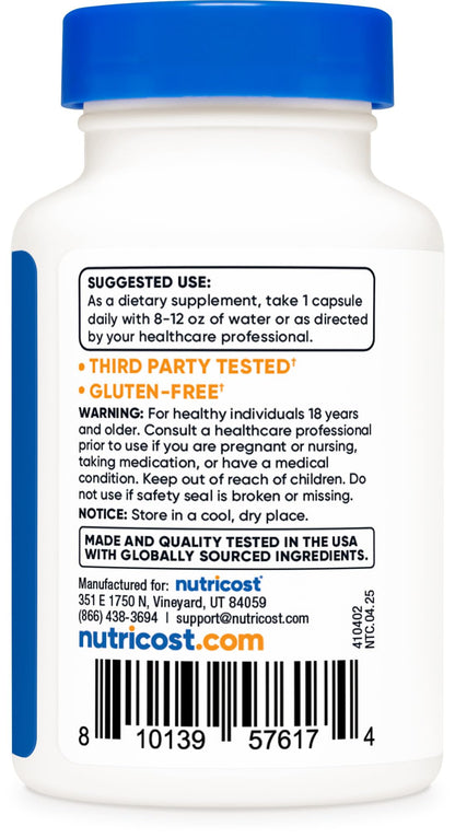 Nutricost Black Garlic Extract 60 Capsules for 60 Servings Per Bottle - Aged Black Garlic Extract, Vegan - PrimeBioHealth - canada supplements