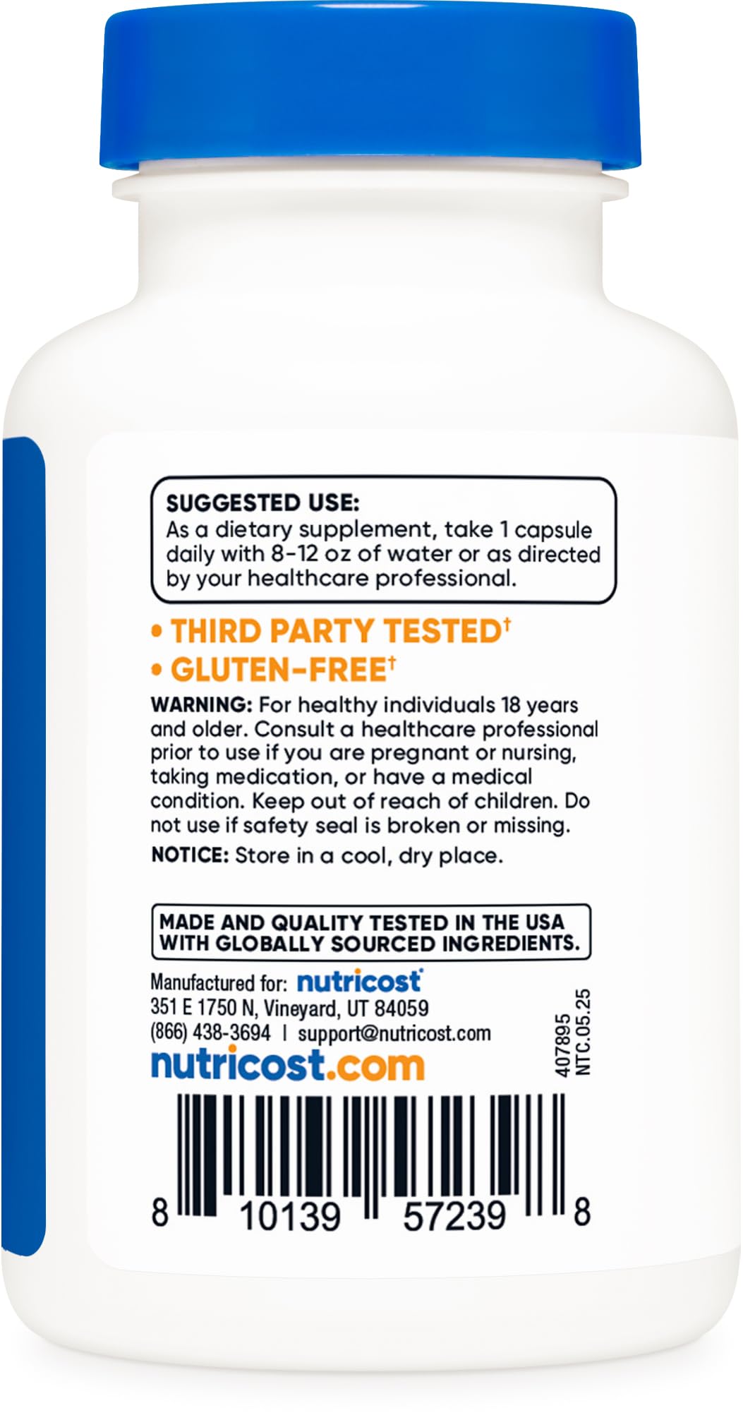 Nutricost Copper Glycinate Capsules (120 Capsules, 3MG Copper per Serving) - Non GMO, Vegan - PrimeBioHealth - canada supplements