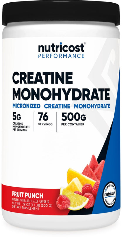 Nutricost Creatine Monohydrate Micronized Powder 500G, 5000mg Per Serv (5g) - 100 Servings, 17.9 Oz - PrimeBioHealth - canada supplements