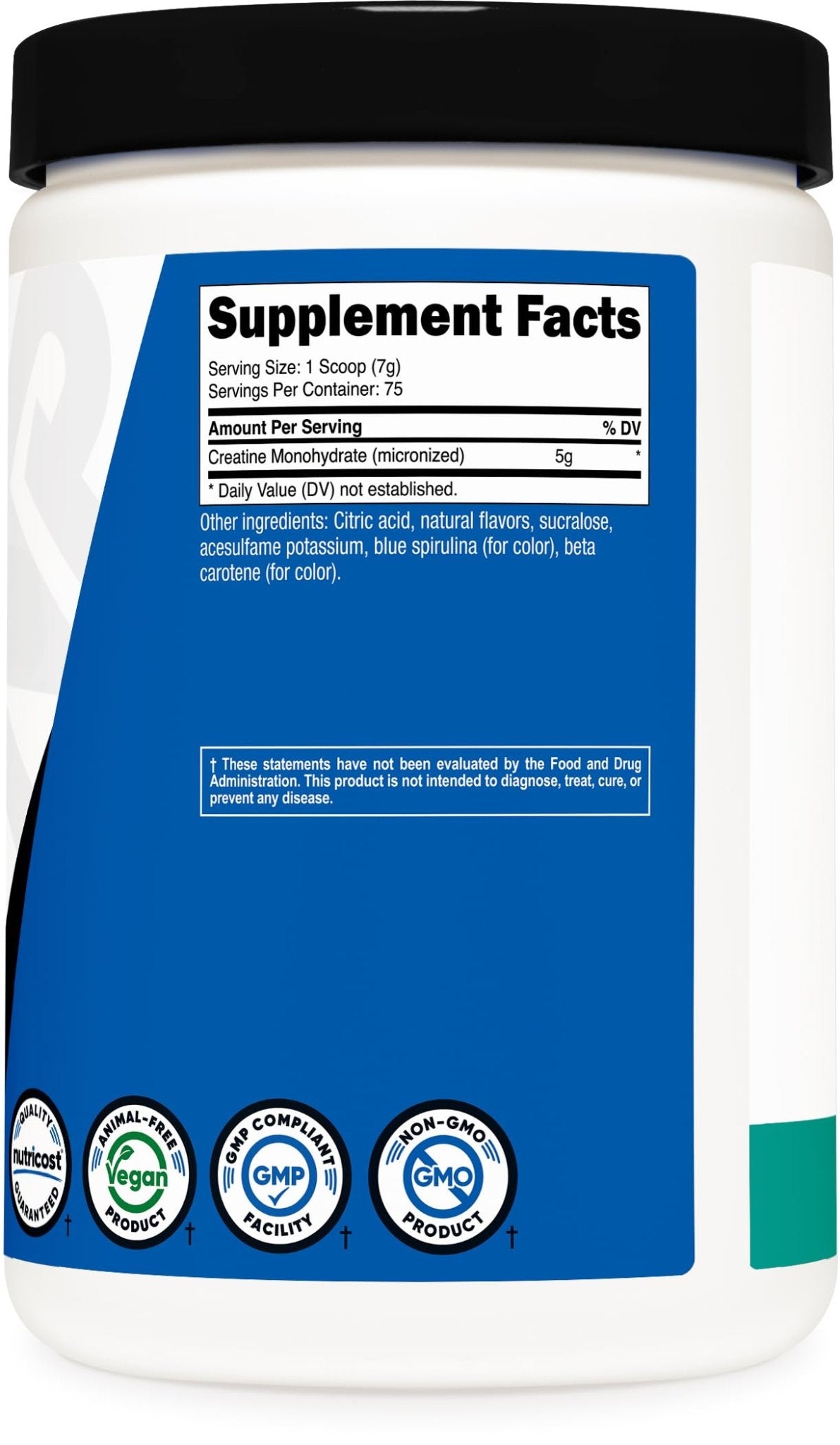 Nutricost Creatine Monohydrate Micronized Powder 500G, 5000mg Per Serv (5g) - 100 Servings, 17.9 Oz - PrimeBioHealth - canada supplements