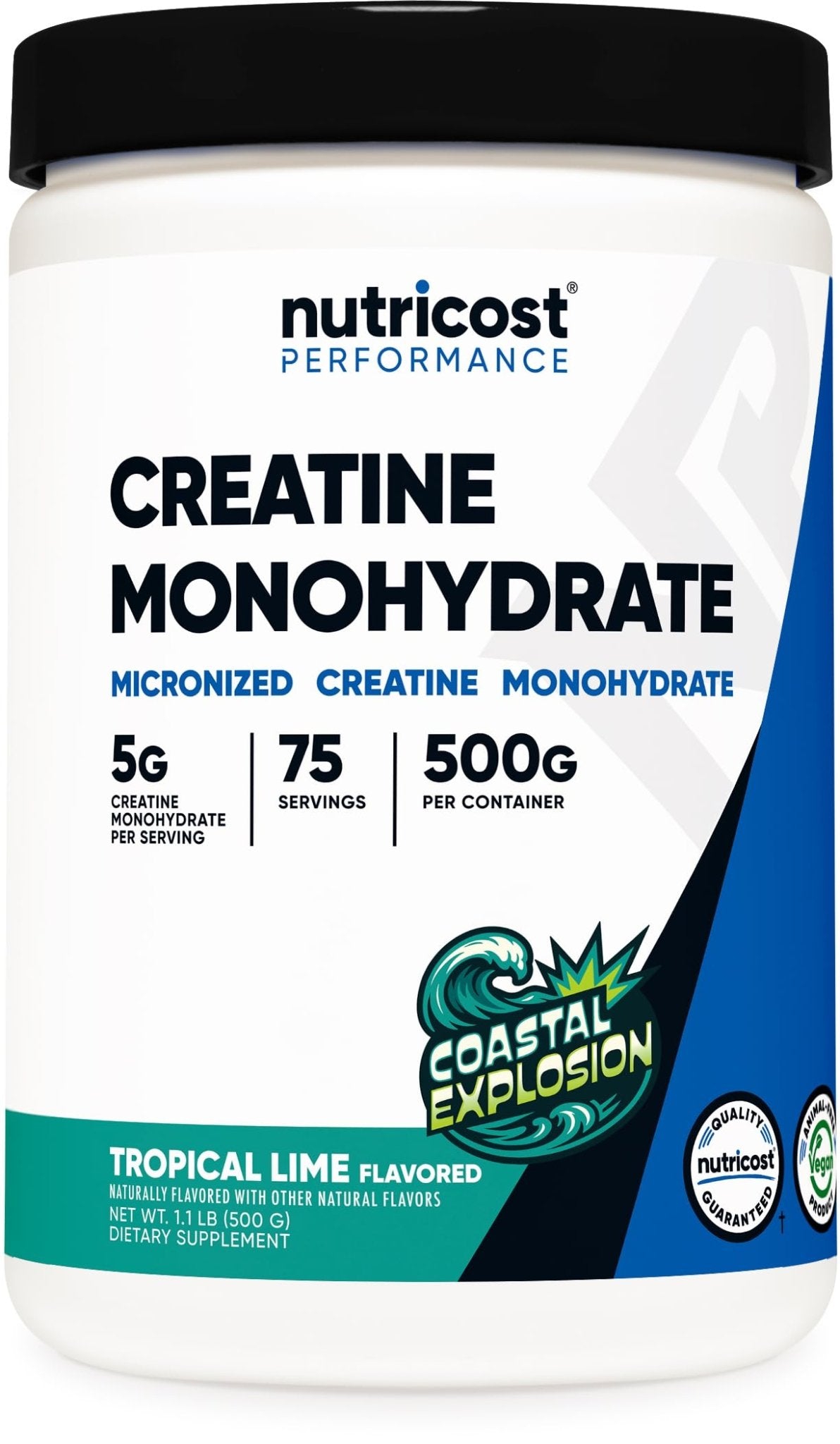 Nutricost Creatine Monohydrate Micronized Powder 500G, 5000mg Per Serv (5g) - 100 Servings, 17.9 Oz - PrimeBioHealth - canada supplements