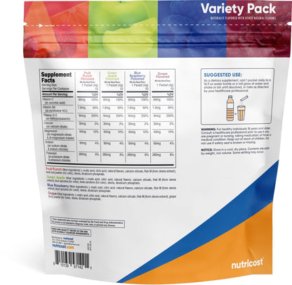 Nutricost Electrolytes Complex, Variety Pack Flavored, 40 Stickpacks - Advanced Hydration Complex - PrimeBioHealth - canada supplements