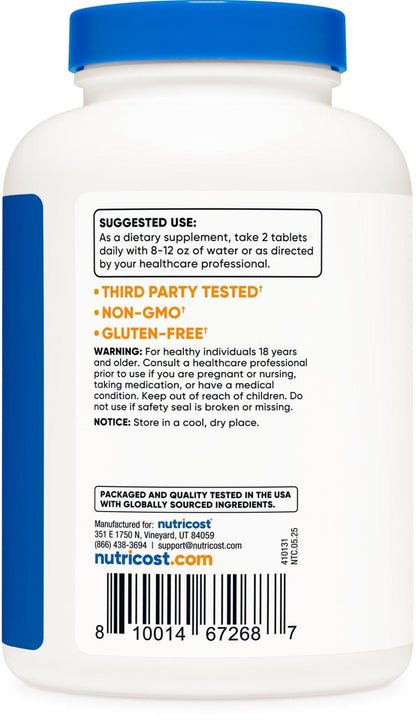 Nutricost Glucosamine 1800mg with Chondroitin & MSM, 240 Tablets, 120 Servings - PrimeBioHealth - canada supplements