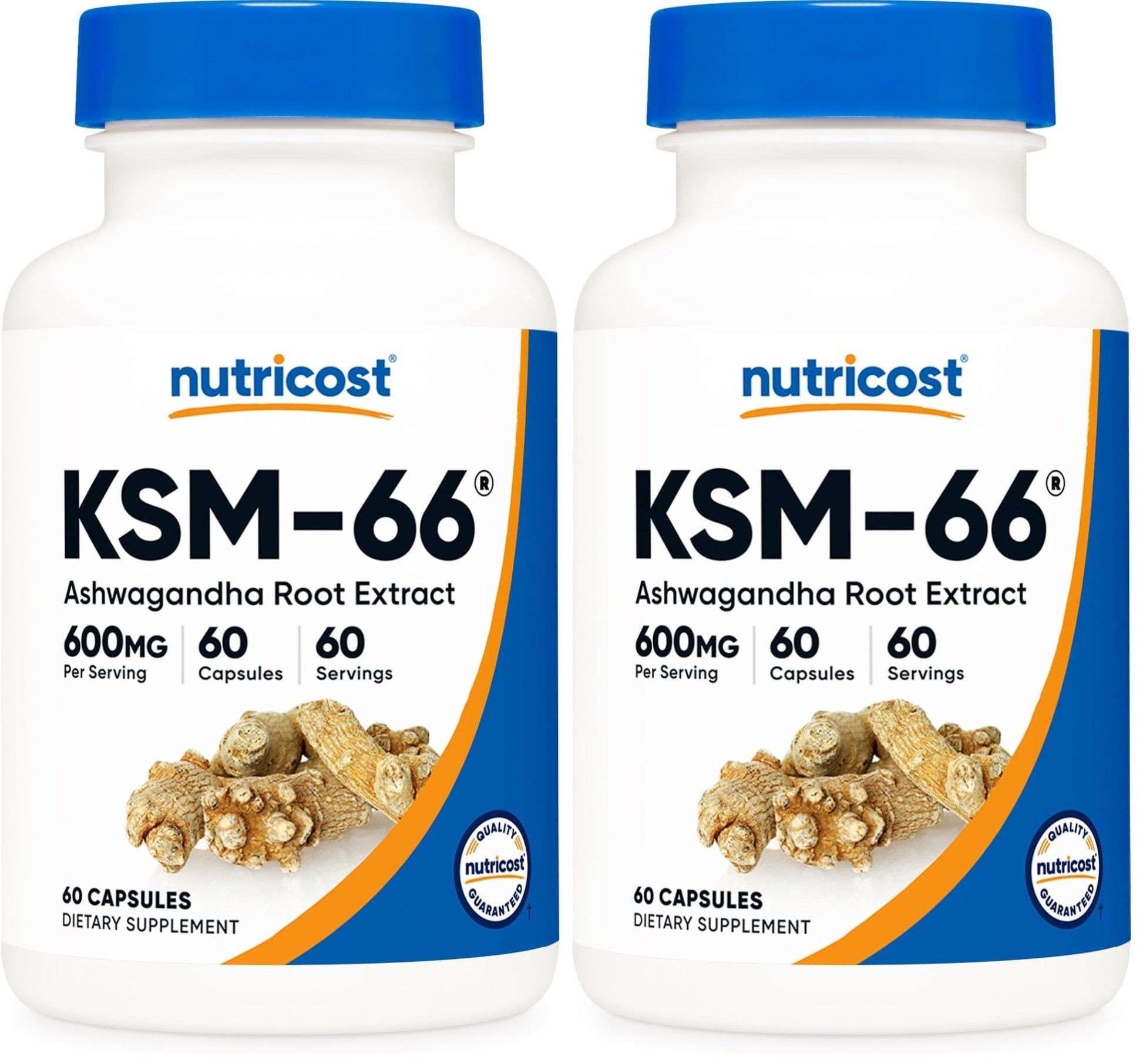 Nutricost KSM-66 Ashwagandha Root Extract (600mg) 60 Capsules | 5% Withanolides & BioPerine, Full-Spectrum Root Extract - PrimeBioHealth - canada supplements