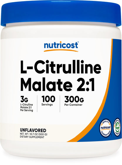 Nutricost L-Citrulline Malate (2:1) Powder (300 Grams) - PrimeBioHealth - canada supplements