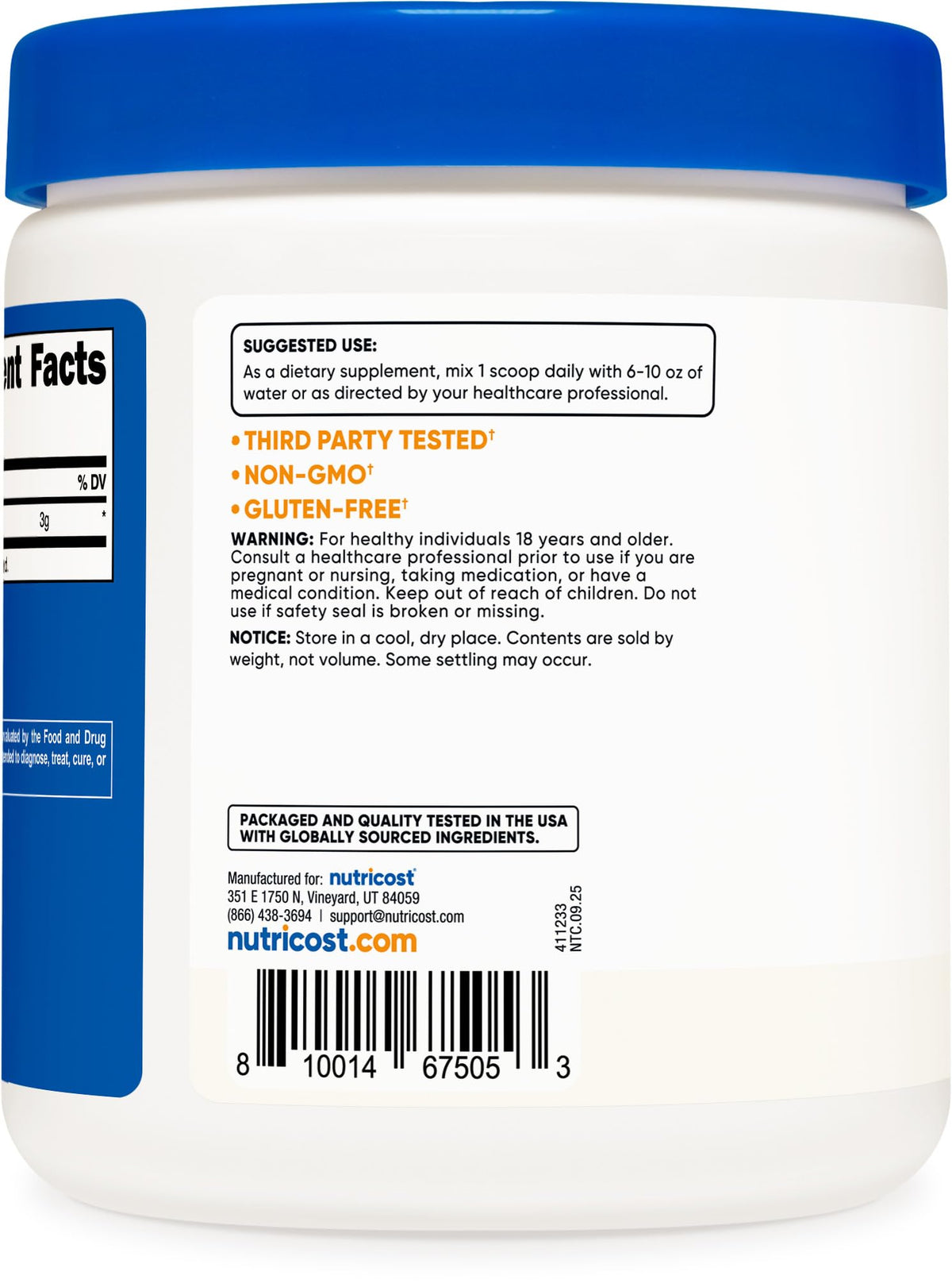 Nutricost L-Citrulline Malate (2:1) Powder (300 Grams) - PrimeBioHealth - canada supplements