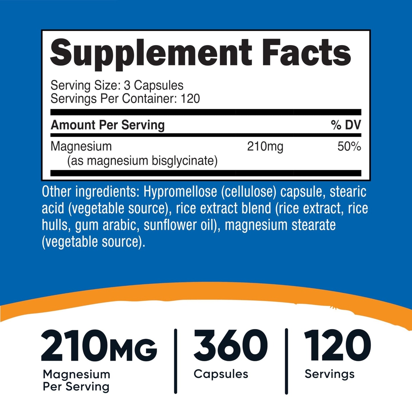 Nutricost Magnesium Glycinate Capsules, 180 Capsules, 210mg | Gentle Absorption, Magnesium Glycinate Supplement - PrimeBioHealth - canada supplements