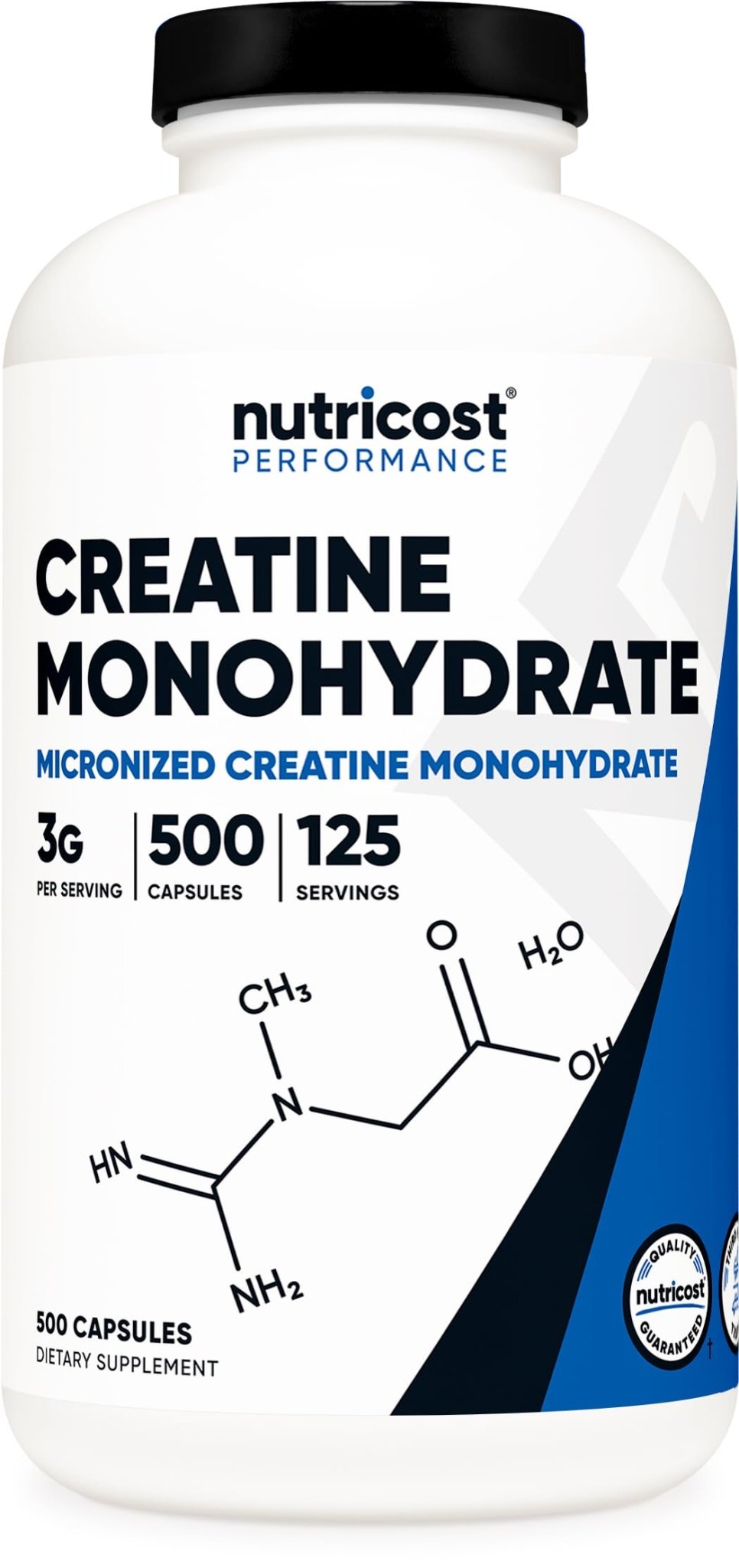 Nutricost Micronized Creatine Monohydrate 3,000mg 500 Capsules, 125 Servings, 750mg of Creatine Monohydrate Per Capsule - PrimeBioHealth - canada supplements