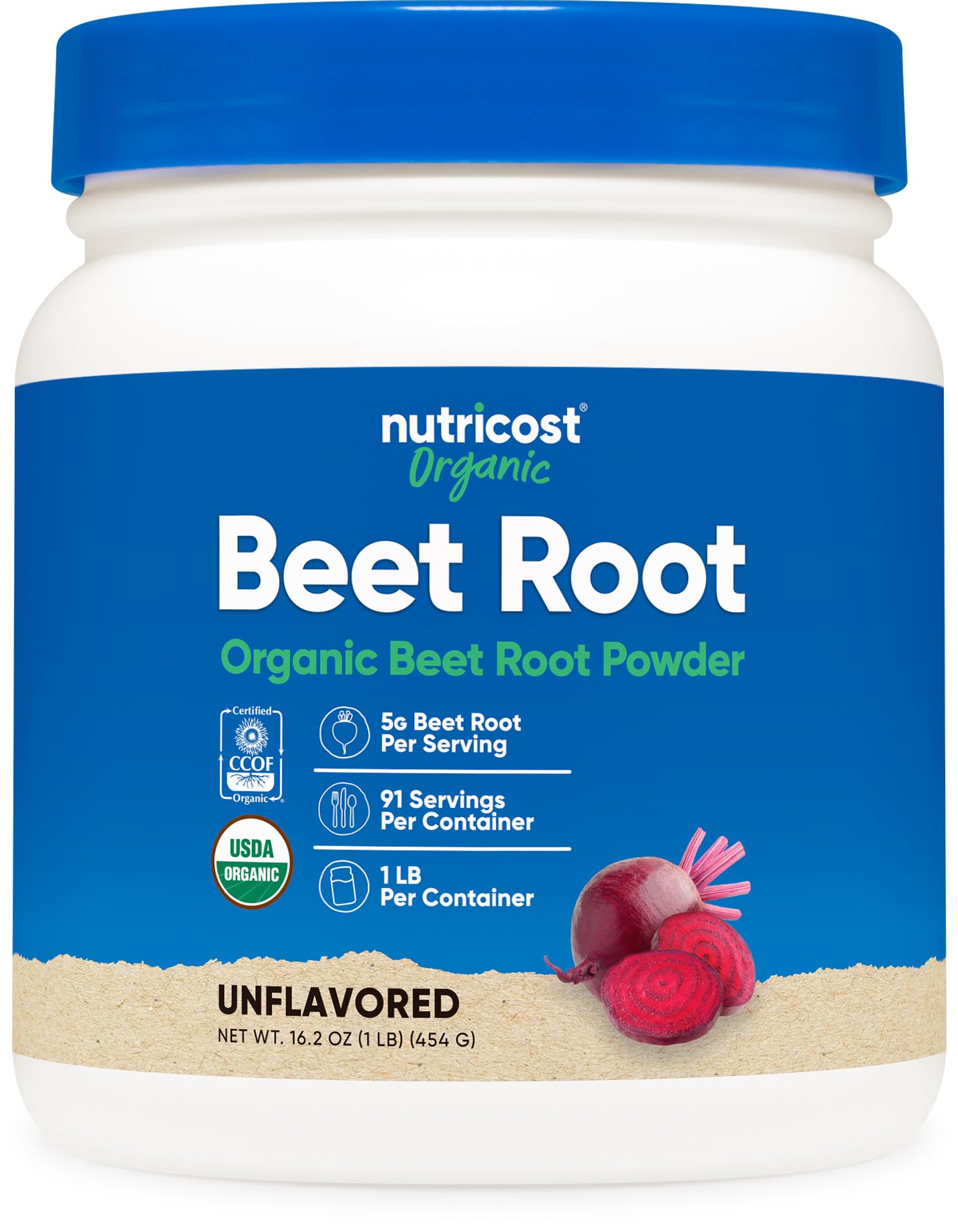 Nutricost Organic Beet Root Powder 1 LB - Vegan, Superfood, Certified USDA Organic - PrimeBioHealth - canada supplements