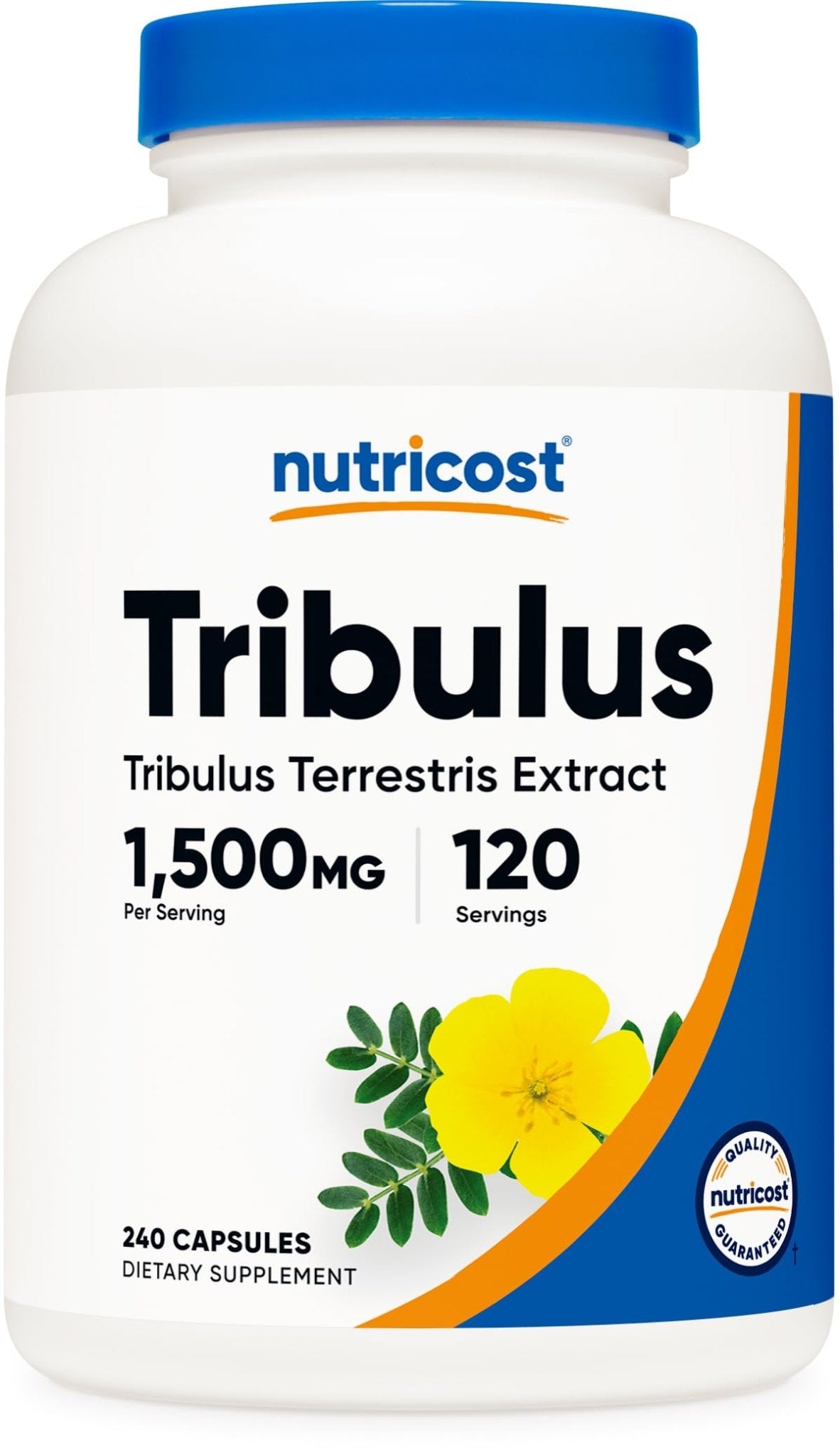 Nutricost Tribulus Terrestris Extract 1500mg, 240 Capsules - 45% Saponins, 120 Servings, Non-GMO, Gluten Free - PrimeBioHealth - canada supplements