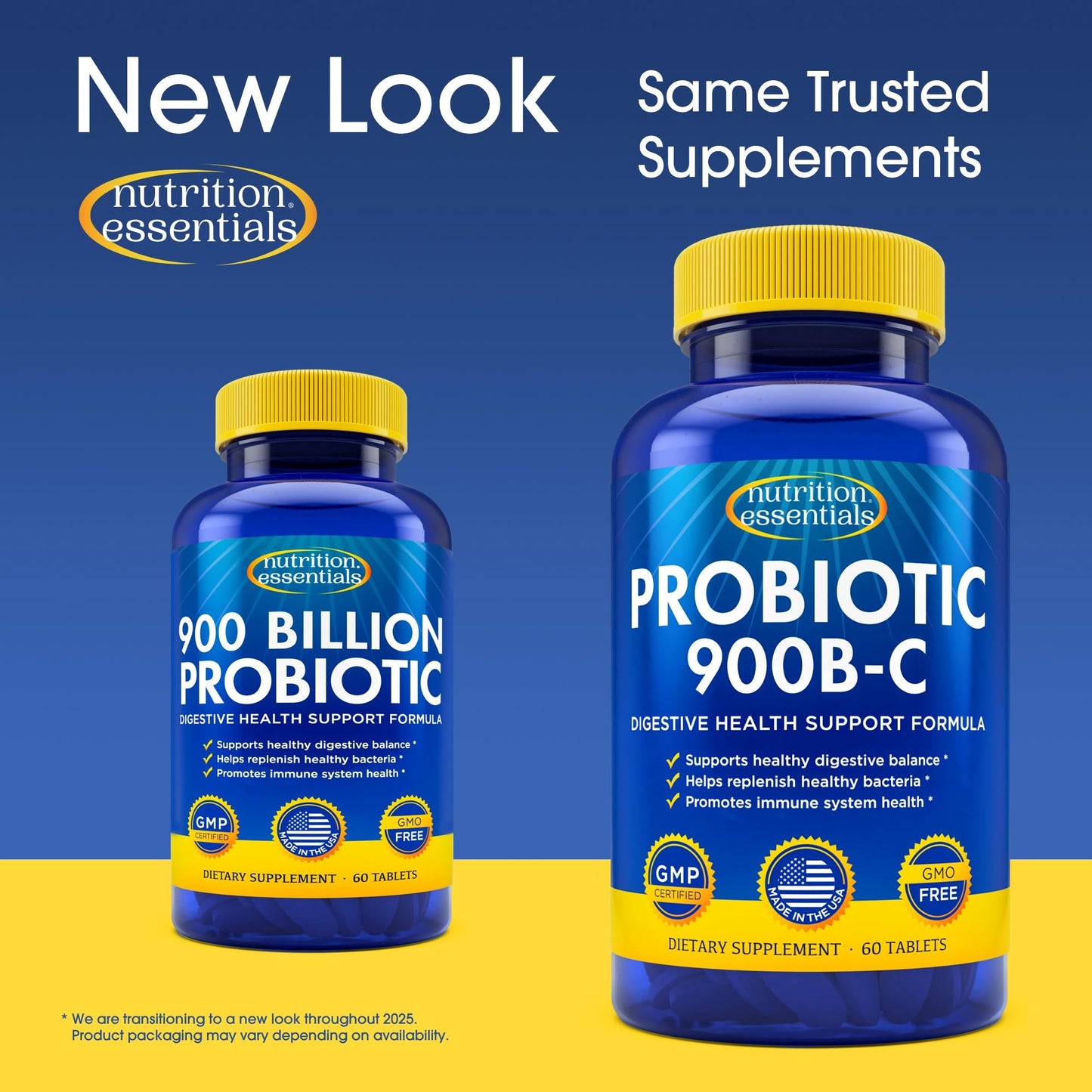 Nutrition Essentials Probiotics for Women and Men - with Lactase Enzyme and Prebiotic Fiber for Digestive Health - 80 Percent + More Potent Supplement - PrimeBioHealth - canada supplements