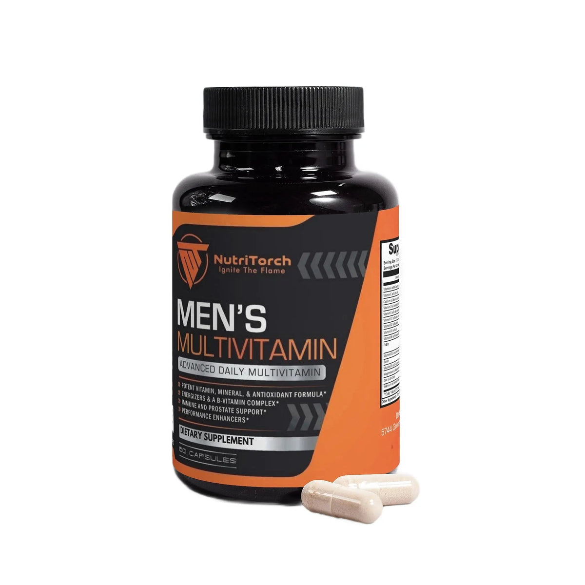 NutriTorch Multivitamin for Men – Adult Dietary Supplement with Vitamins A, C & D, Minerals & Antioxidants for Immune Support, Increased Energy - PrimeBioHealth - canada supplements